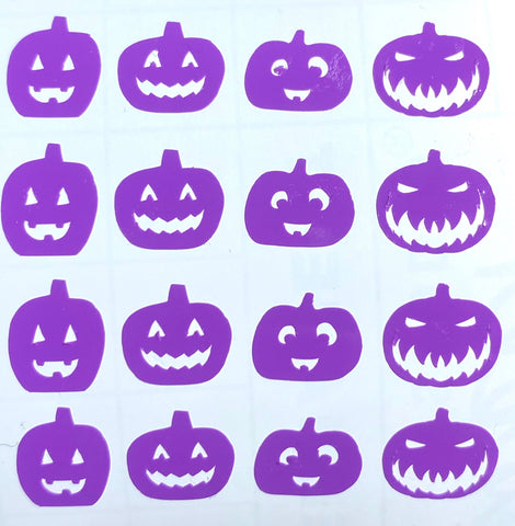 Halloween Pumpkins Purple