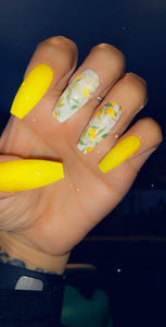Lemon nail wraps