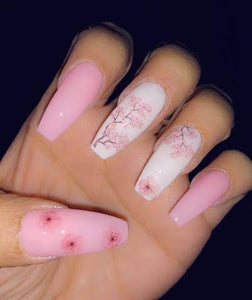 Cherry blossom nail decals