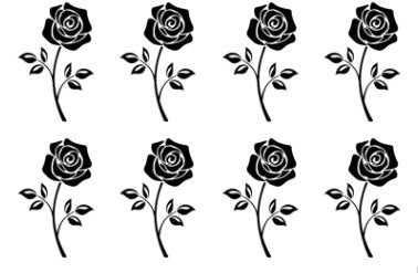 Black Single Rose