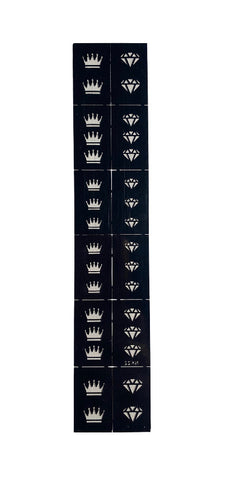Crowns & Diamonds Stencils