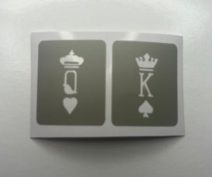 King and Queen Stencils