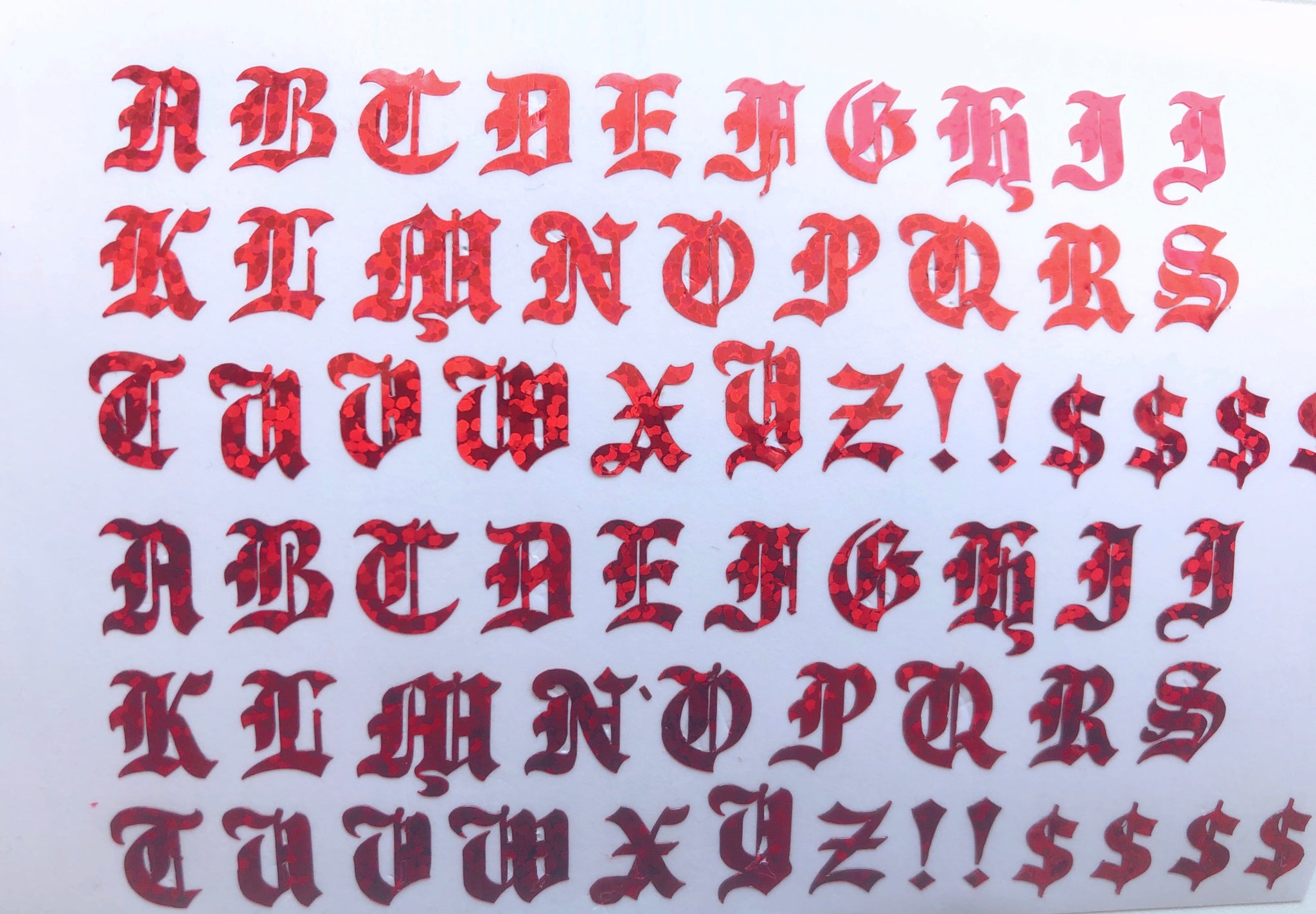 old english alphabet tattoos