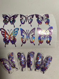 Butterflies Purple Thread