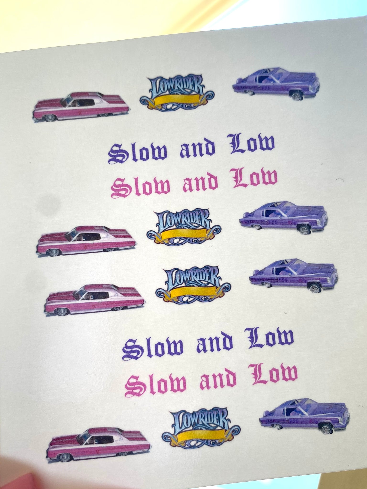 Slow and Low
