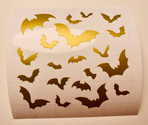 Bats Stencil Accents