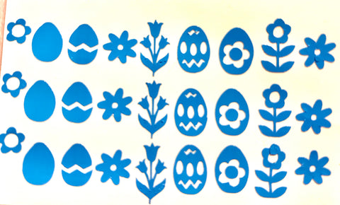 Baby Blue Easter decals